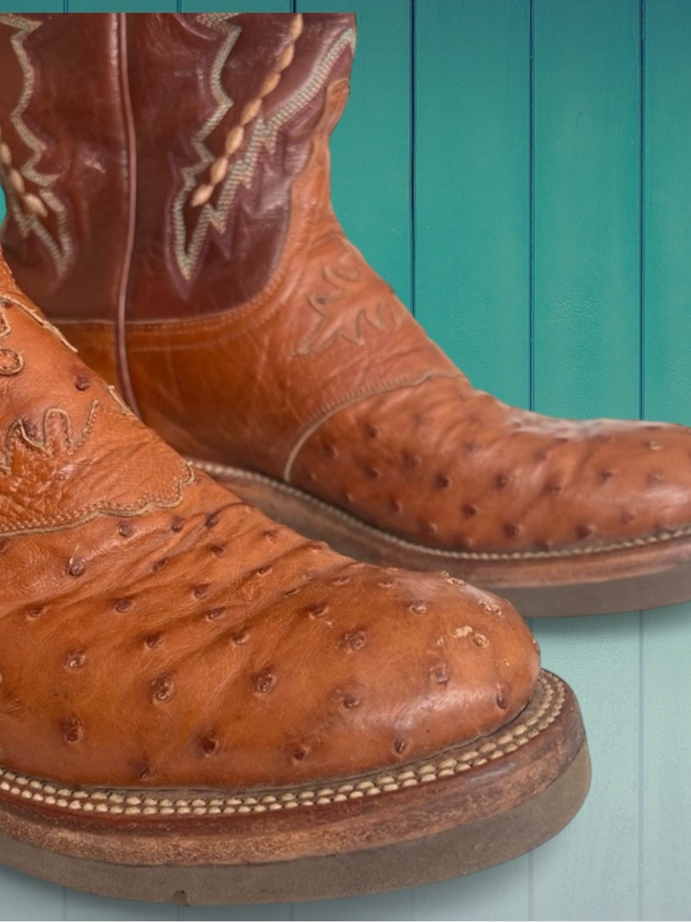 Lucchese Full Ostrich Quill Leather Women’s Boots Size 7B GUC! - Picture 9 of 15